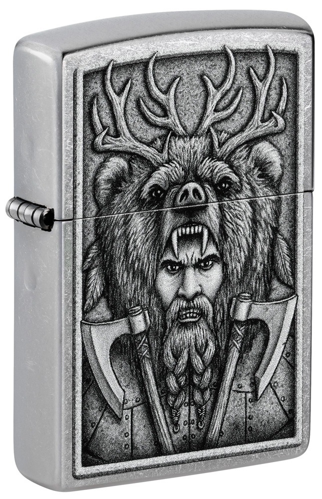   Zippo Street Chrome Barbarian Design